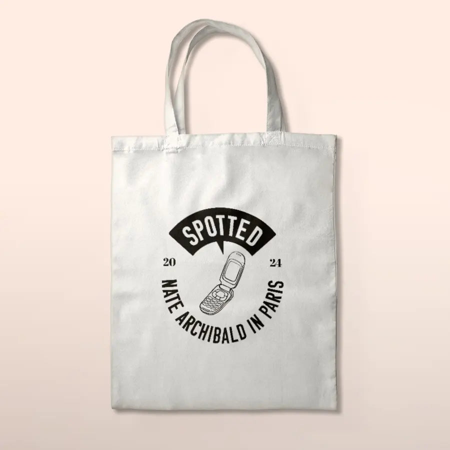Tote bag "Spotted: Nate Archibald in Paris"